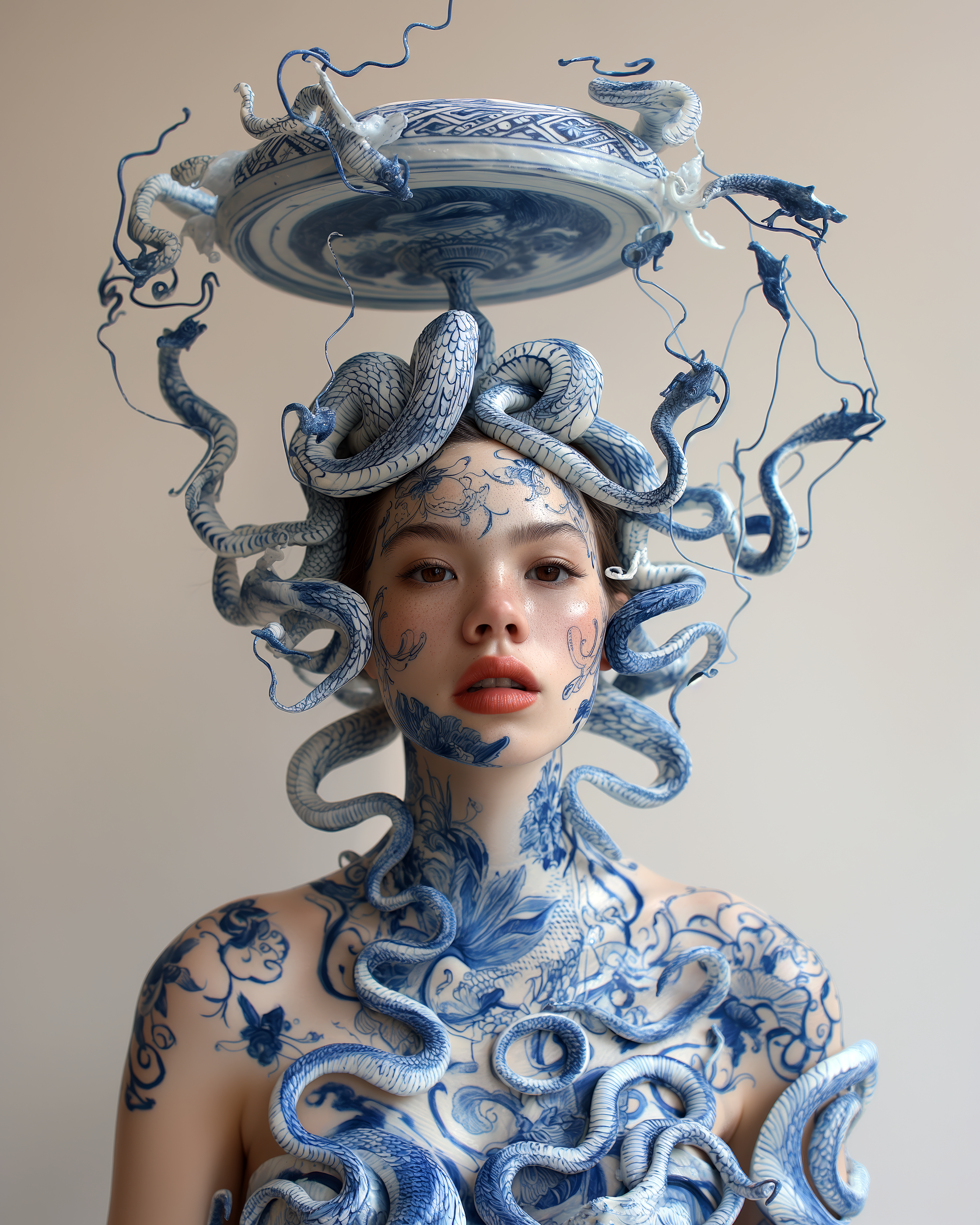 صورة مولدة بالذكاء الاصطناعي: Meticulous Porcelain (نموذج Midjourney - صور شخصية)