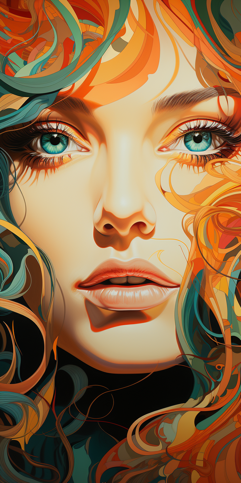 Midjourney prompt: artist william mcintosh painted a pretty face for ... - Midjourney