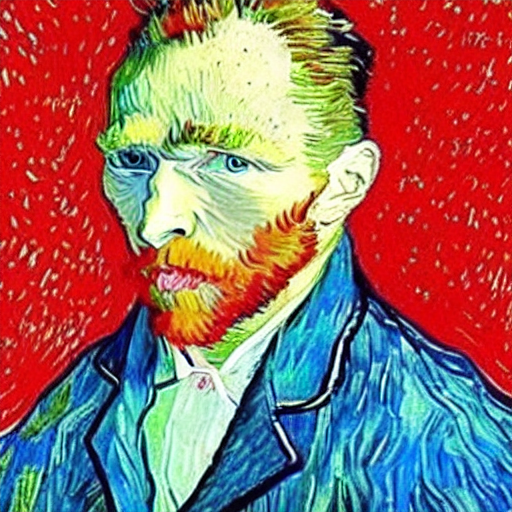 Stable Diffusion prompt: van gogh of van gogh himself