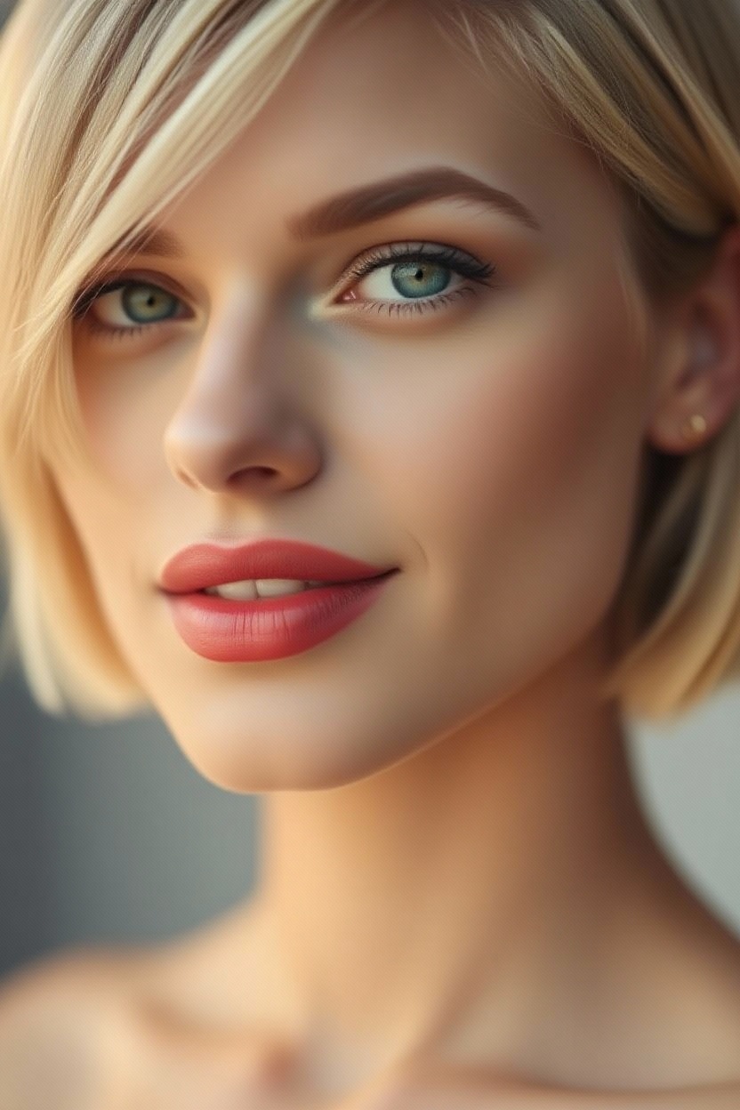 صورة مولدة بالذكاء الاصطناعي: SeedEdit prompt: "Image is a high-resolution, close-up portrait of ... (نموذج SeedEdit - صور شخصية)