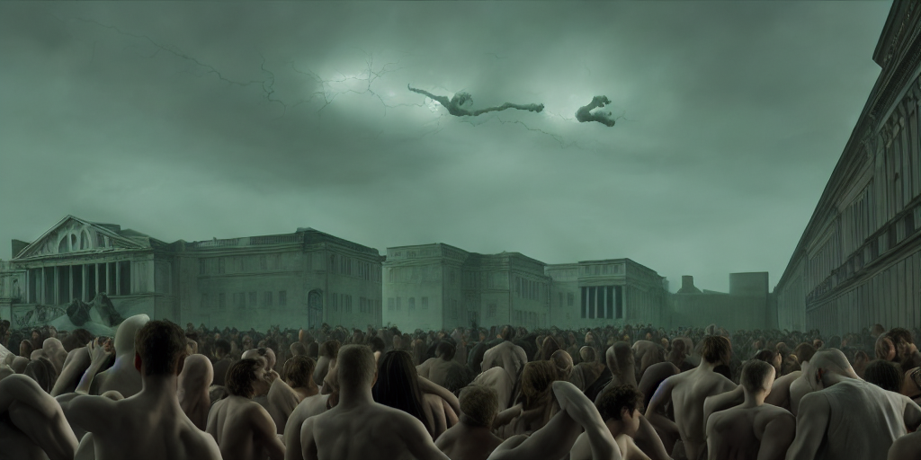 Stable Diffusion prompt: doomsday, epic scene, people, ne...