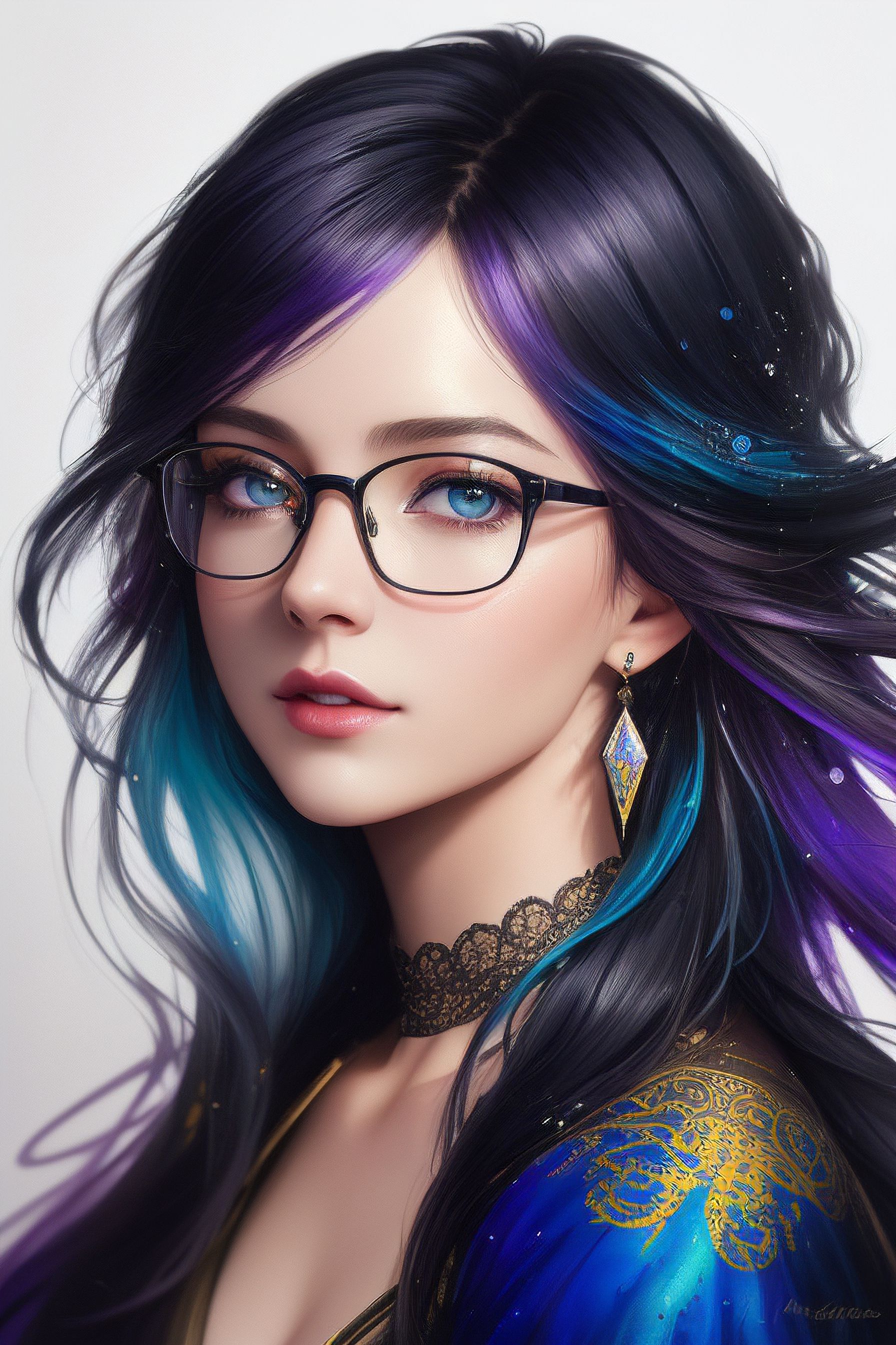 DreamShaper prompt: Colorful beautiful woman: a woman 18-...