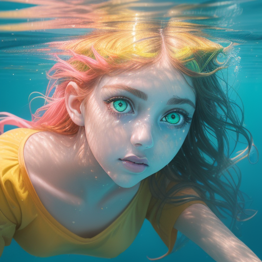 DreamShaper prompt: A beautiful girl with big green eyes ...