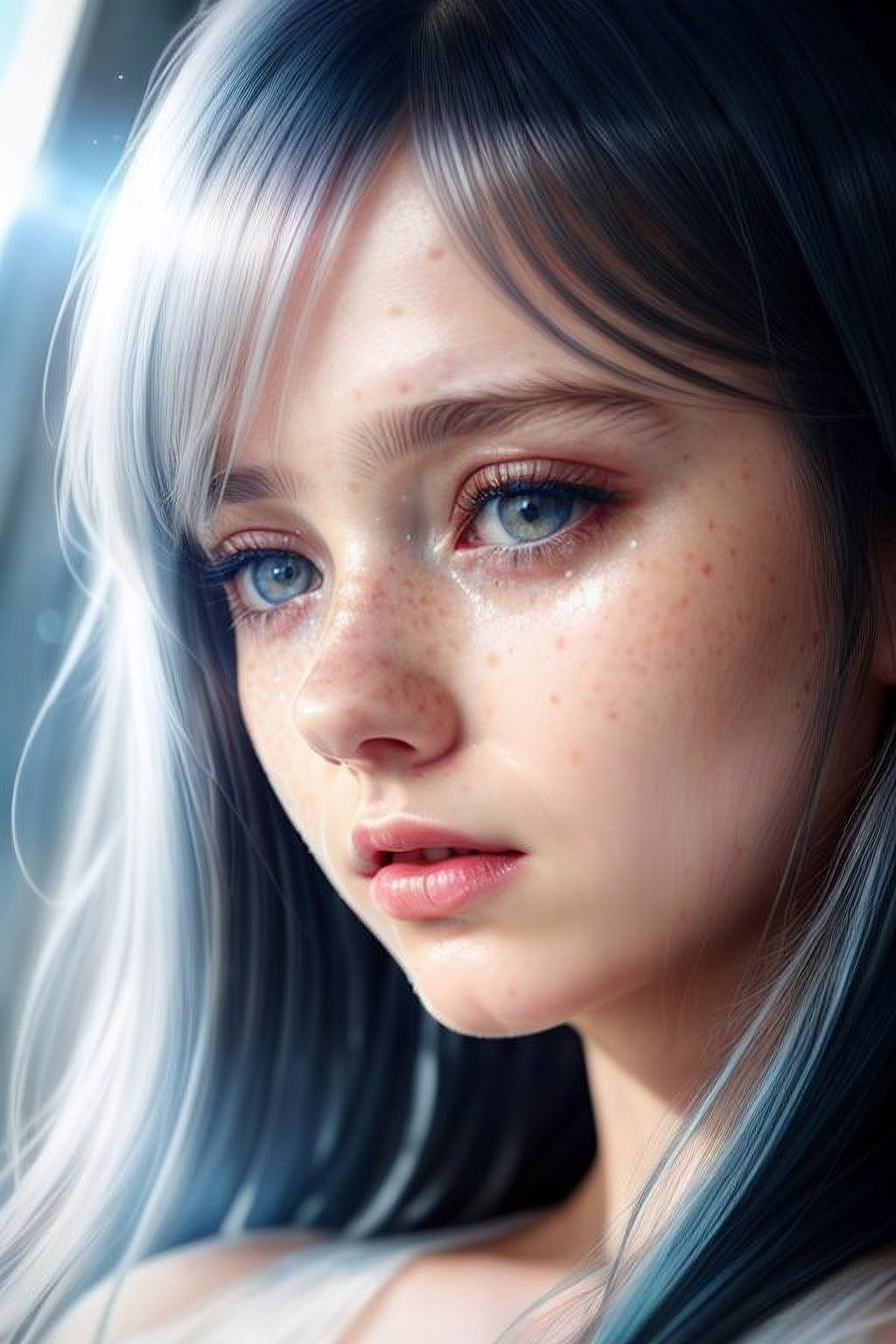 AI generated: Stable Diffusion prompt: full body illustration, Digital illustration, cryi... (Stable Diffusion - Portraits)