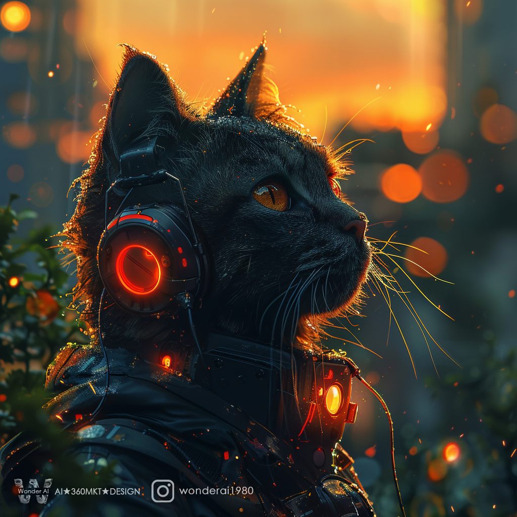 AI generated: Sunset, a breathtaking view (Midjourney - Photography)
