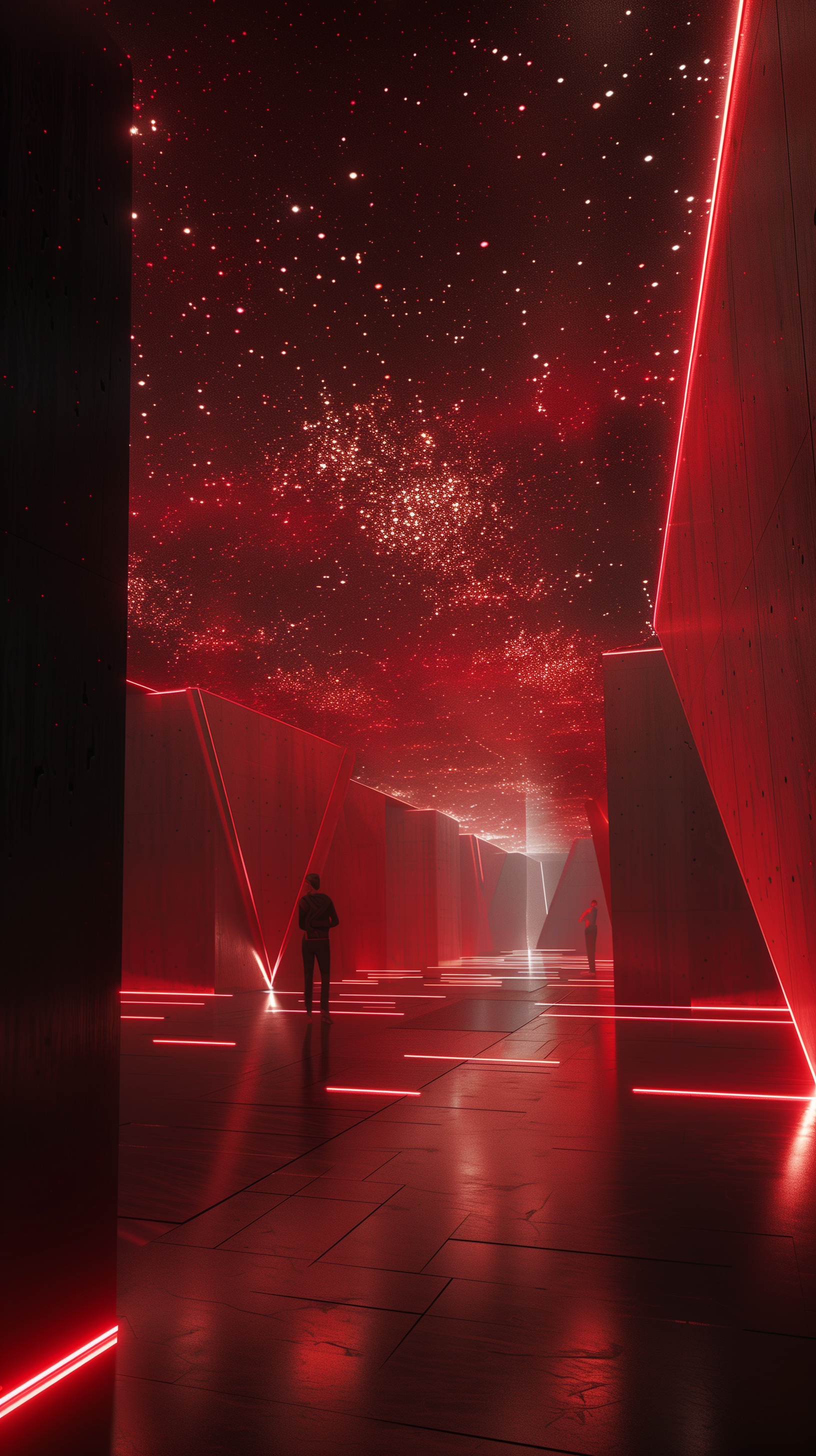 AI generated: Midjourney prompt: photorealism, interior design of a futuristic buil... (Midjourney - Interior Design)