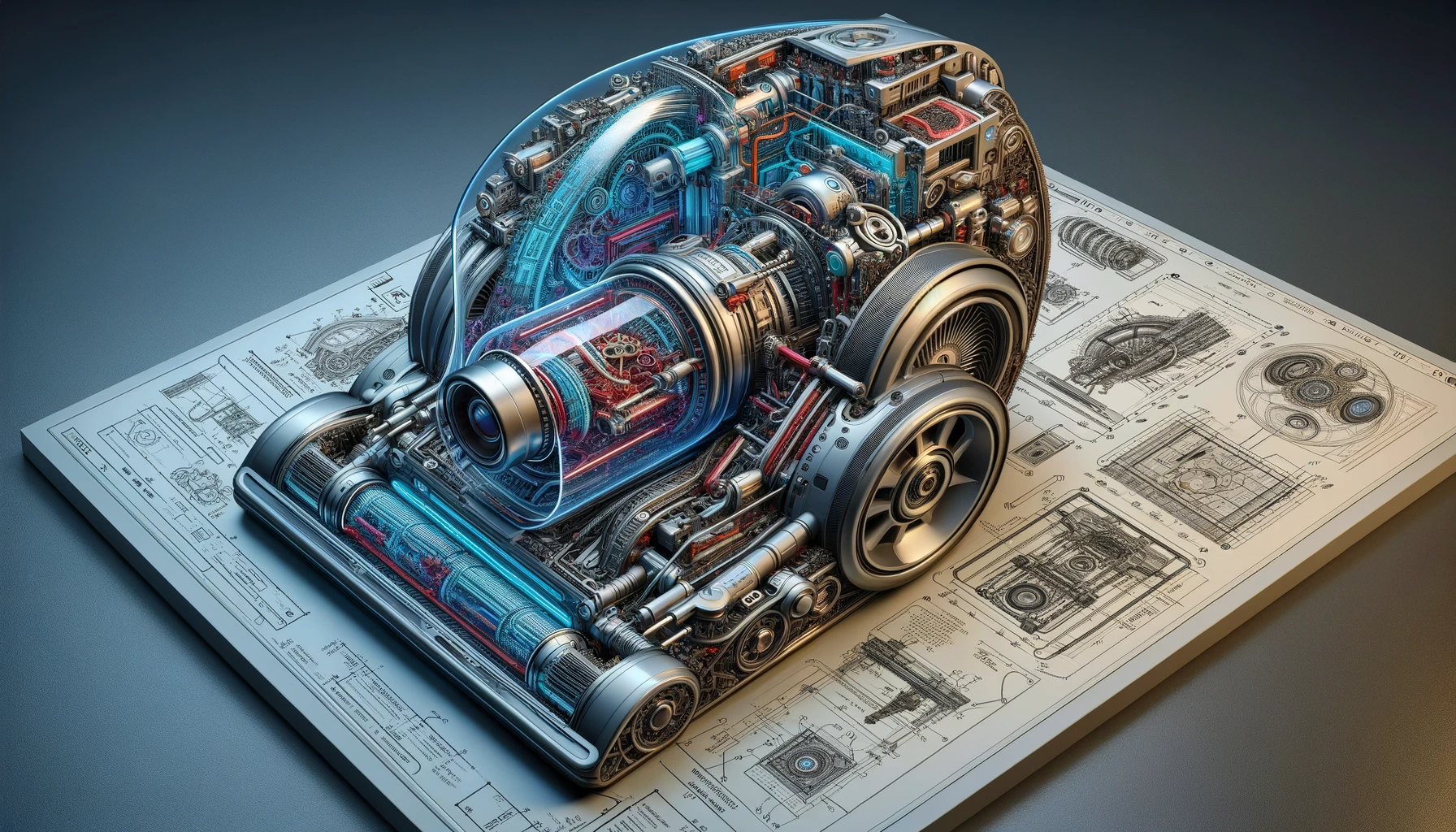 AI generated: Blueprint 3D: The Next-Gen in Vacuuming (ChatGPT Image - Logo Icon Design)
