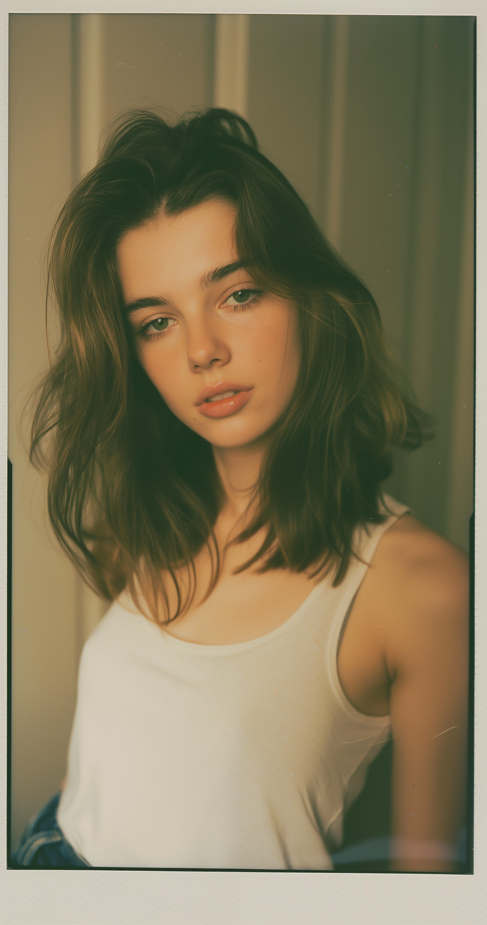 Midjourney prompt: Candid photo of an attractive brown haired woman, ... - Midjourney