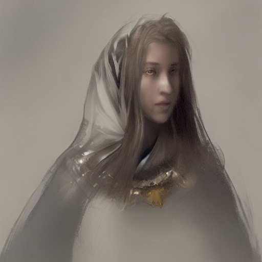 Stable Diffusion prompt: painting of Jeanne d'Arc, highes...