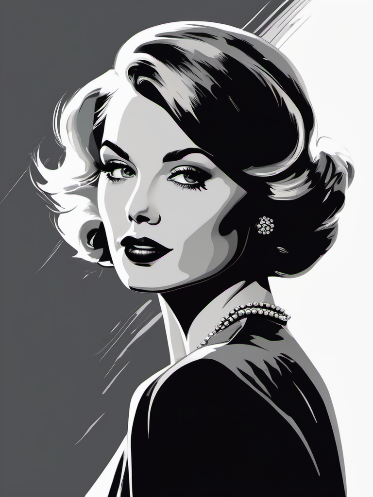 AI generated: Stable Diffusion prompt: a woman's face in pop art style illustration, in t... (Stable Diffusion - Portraits)