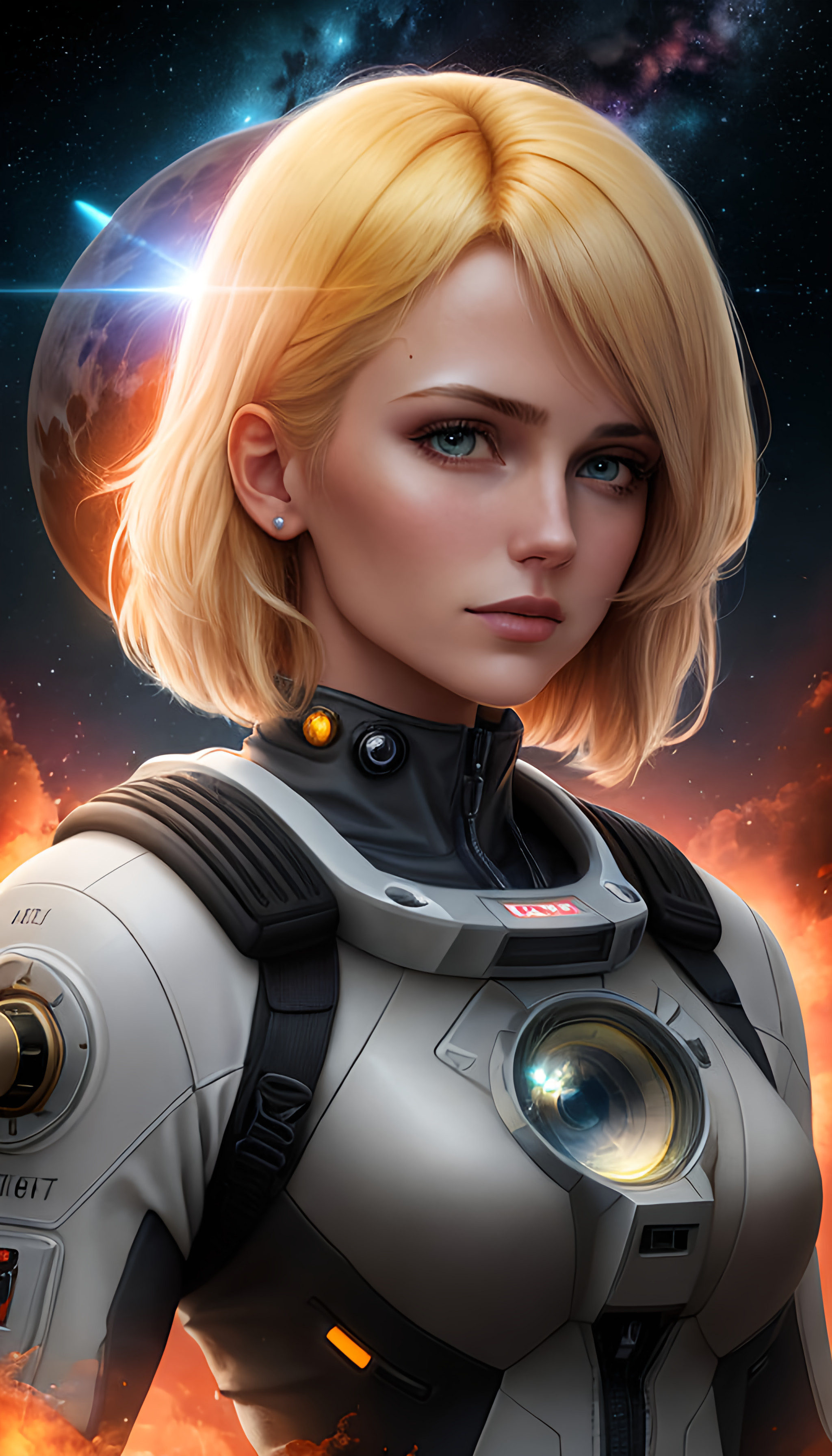 AI generated: "Starfield Character Poster" (Stable Diffusion - Anime)