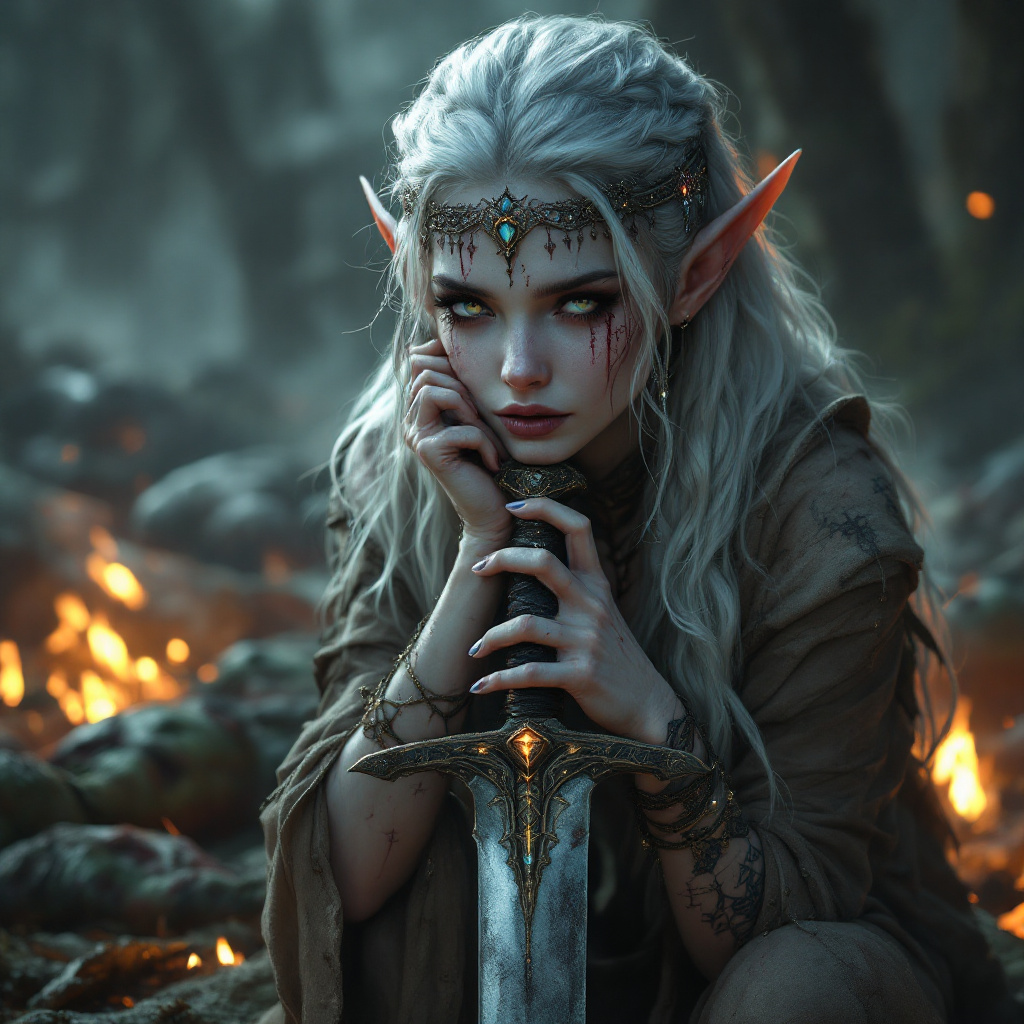 FLUX prompt: Create a highly detailed, fantasy-style digital ar... - FLUX