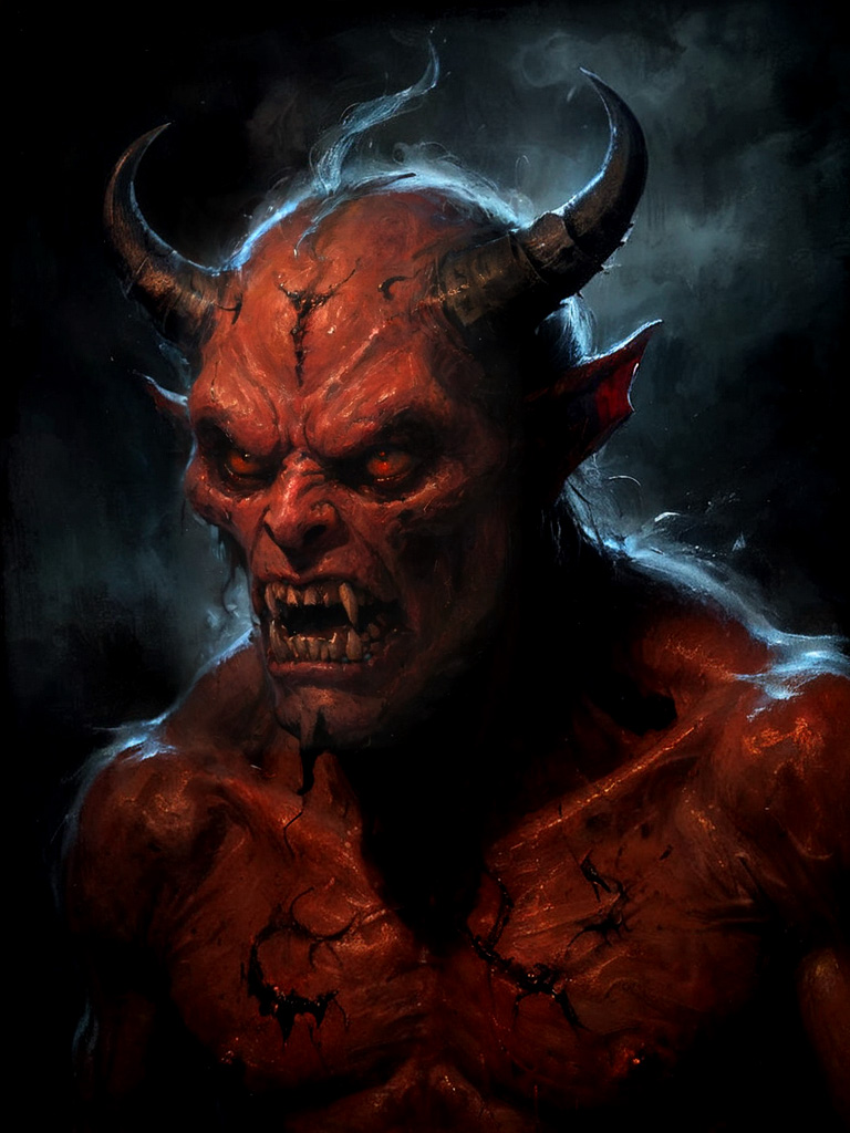 AI generated: Creature Feature: Demon (Stable Diffusion - Concept Art)