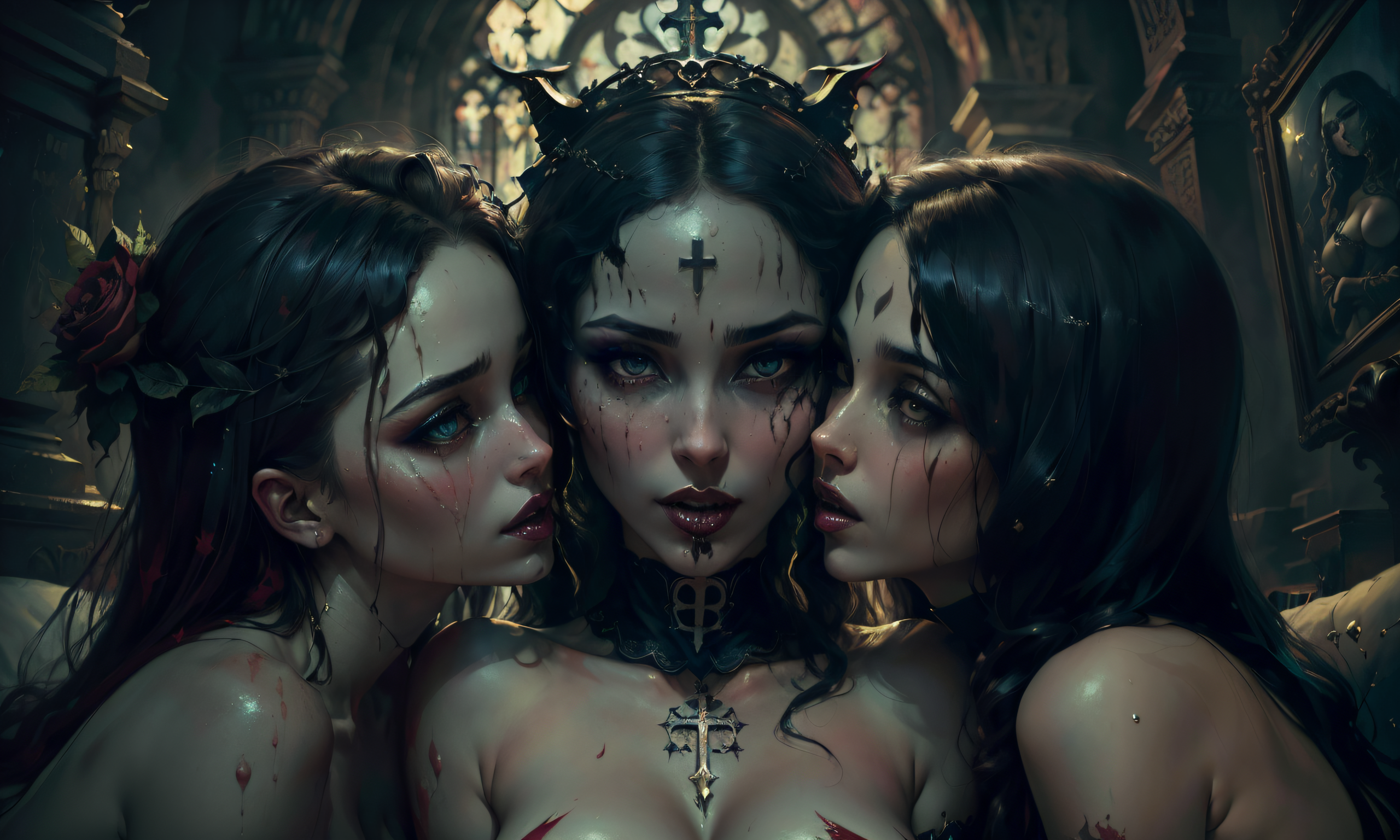 Stable Diffusion prompt: (best quality, dark fantasy conc...
