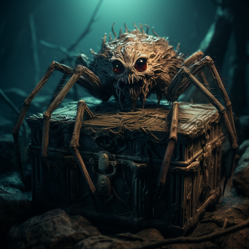 AI generated: Midjourney prompt: haunting creature that looks like a spider, full b... (Midjourney - 3d Renders)