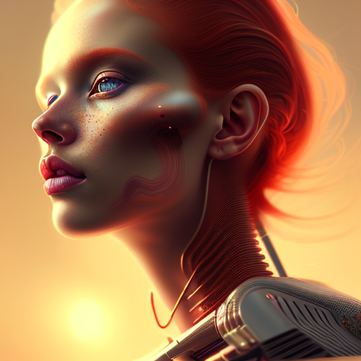 AI generated: Openjourney prompt: hyperrealistic portrait of gorgeous red hair femal... (Openjourney - Portraits)