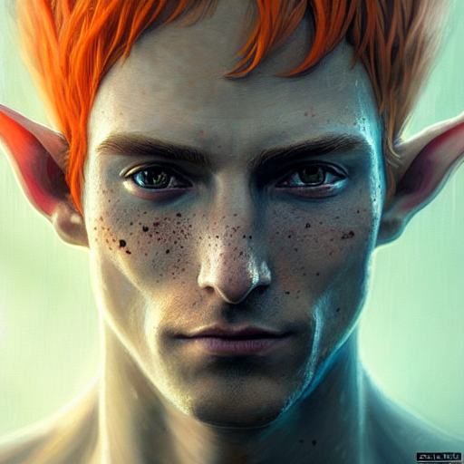Stable Diffusion prompt: portrait painting of an elven el...