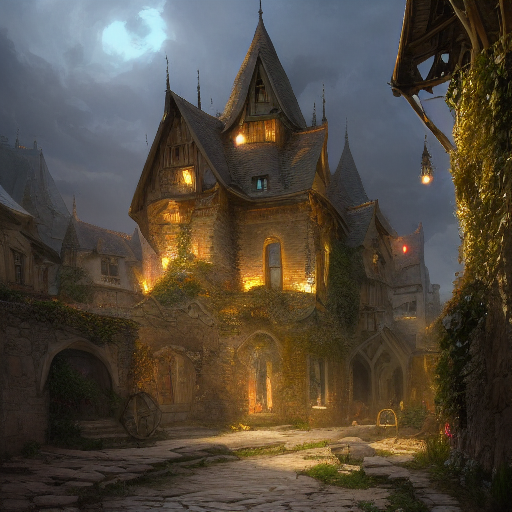 Stable Diffusion prompt: """a beautiful dark fantasy medi...