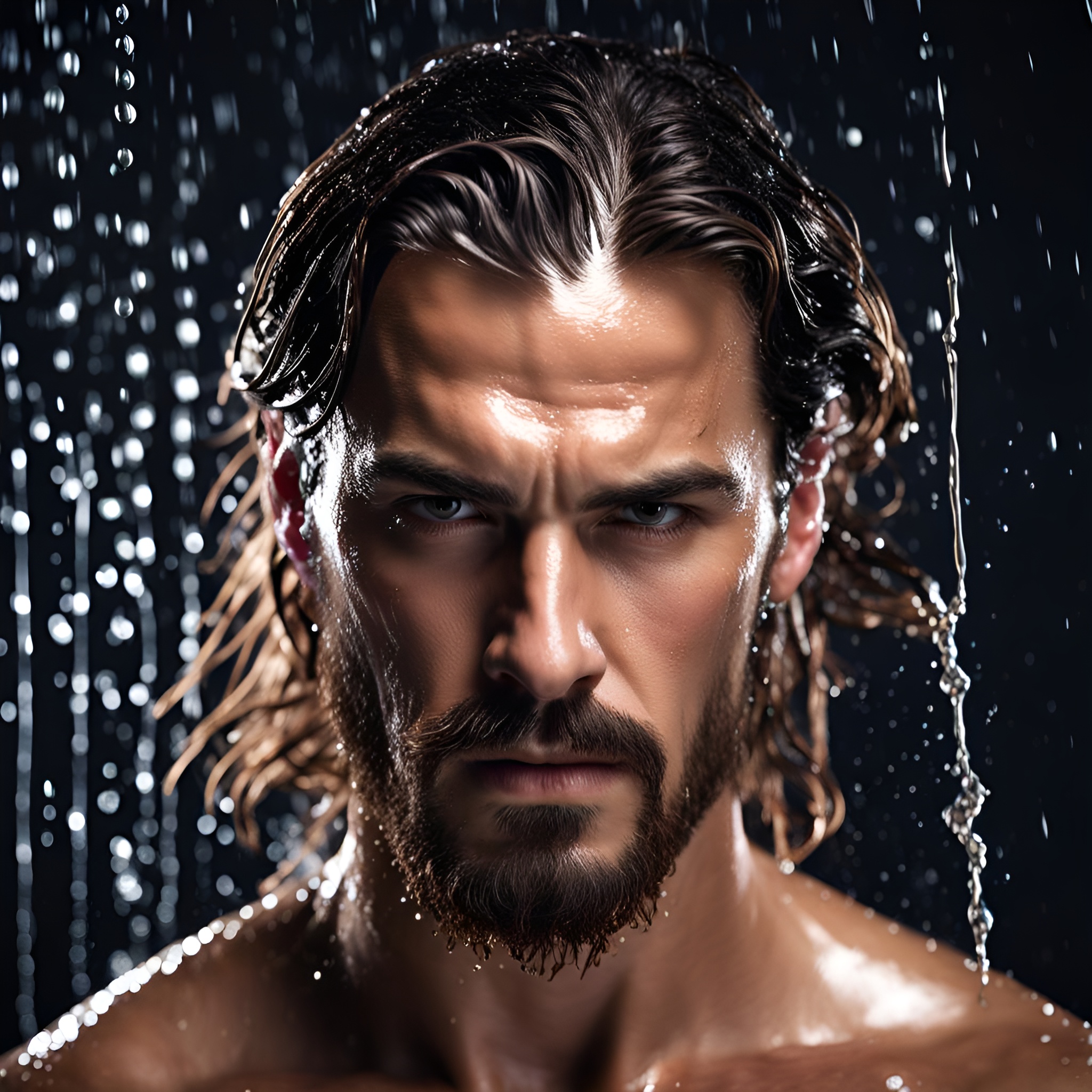 AI generated: Shower Advertisement (Stable Diffusion - Photography)