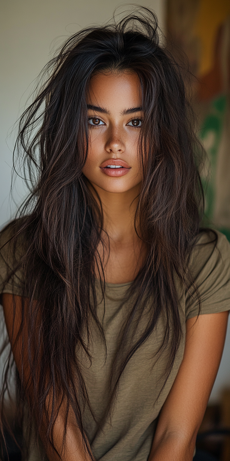 AI generated: Midjourney prompt: high-resolution studio image, beautiful fashion mo... (Midjourney - Photography)