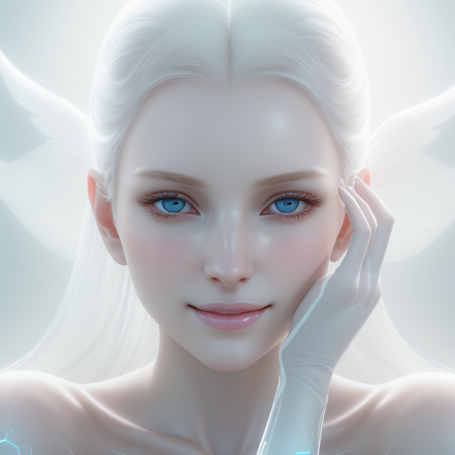 DreamShaper prompt: ethereal and clean portrait of a woma...