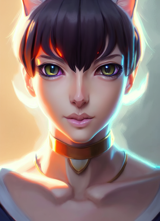 Stable Diffusion prompt: paladin cat girl anime digital p...