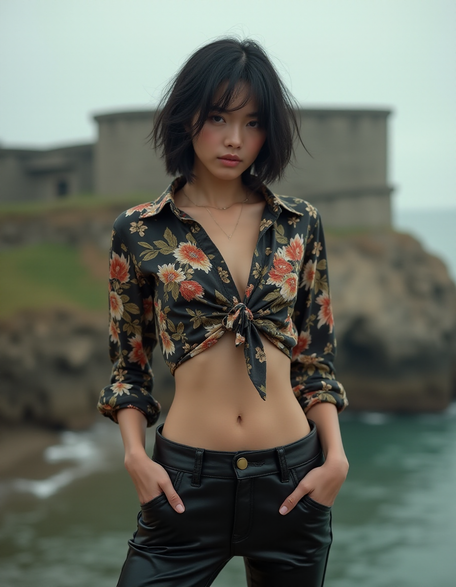 AI generated: FLUX prompt: High fashion half body photo of a young asian fema... (FLUX - Photography)
