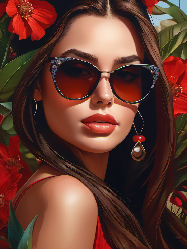 AI generated: Stable Diffusion prompt: a portrait of a beautiful girl with long brown hai... (Stable Diffusion - Portraits)