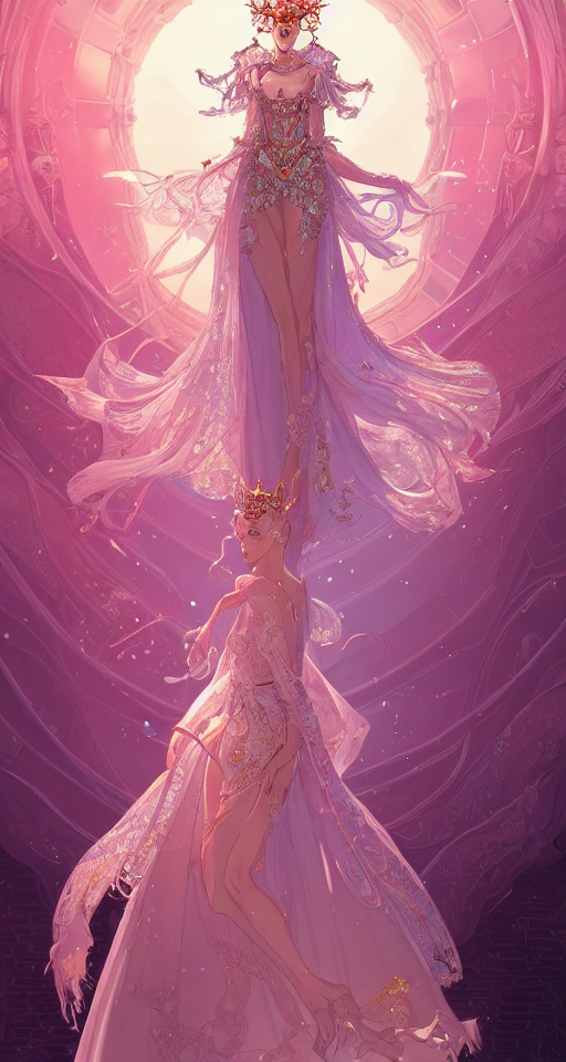 Stable Diffusion prompt: A beautiful fantasy empress, hig...