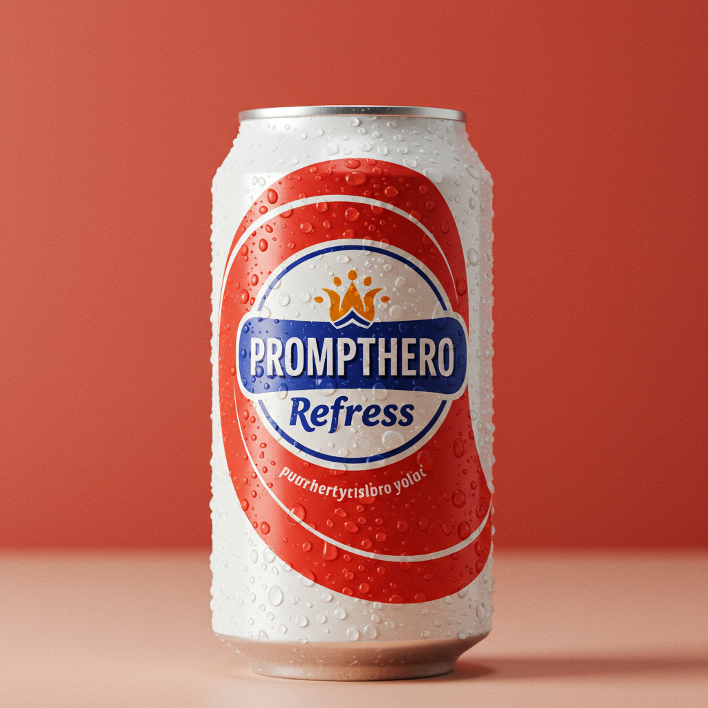 AI generated: FLUX prompt: product photograph of drink soda "refress" with th... (FLUX - Logos, Icons & Design)