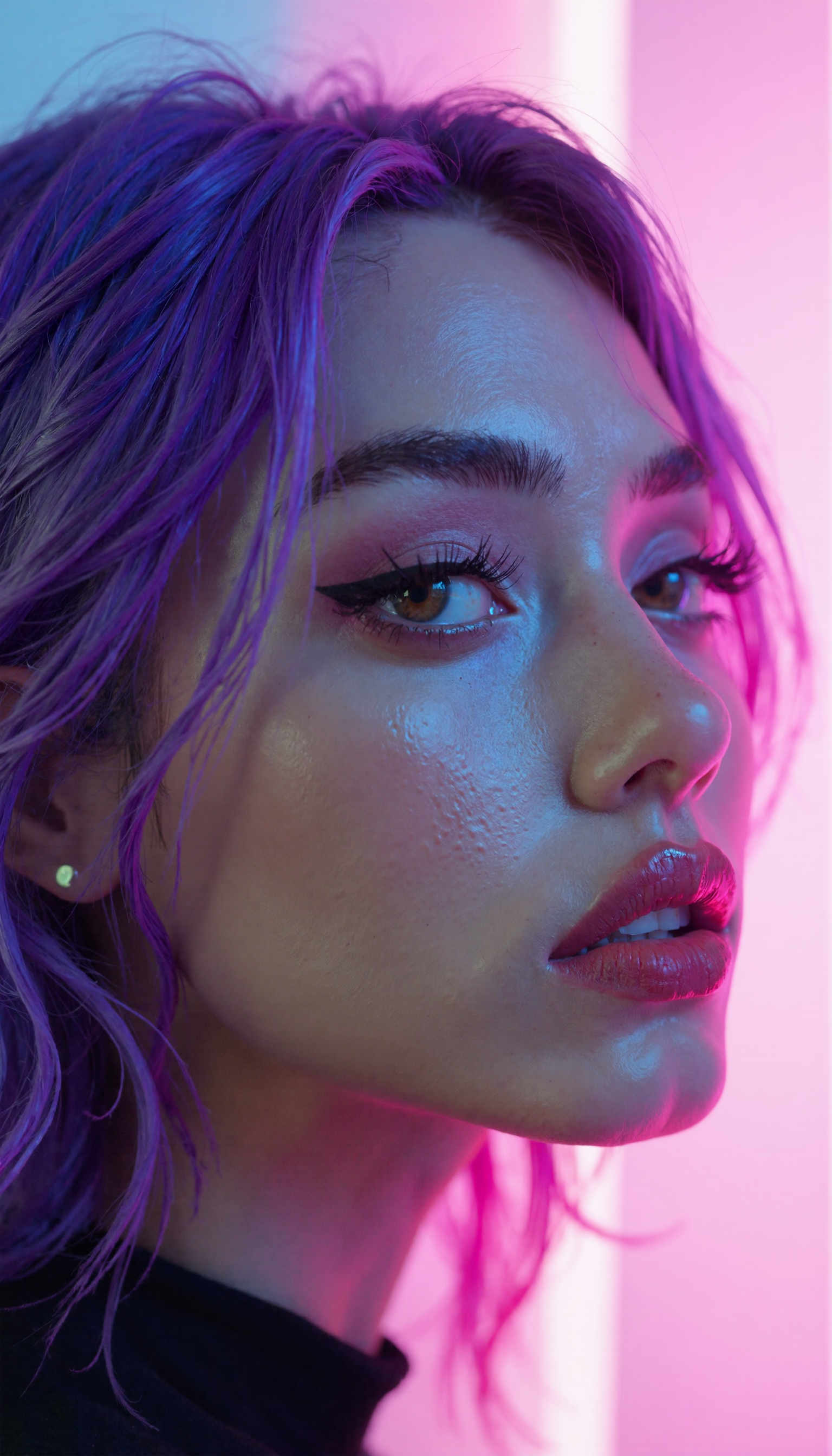 AI generated: A close-up portrait of a woman (FLUX - Photography)