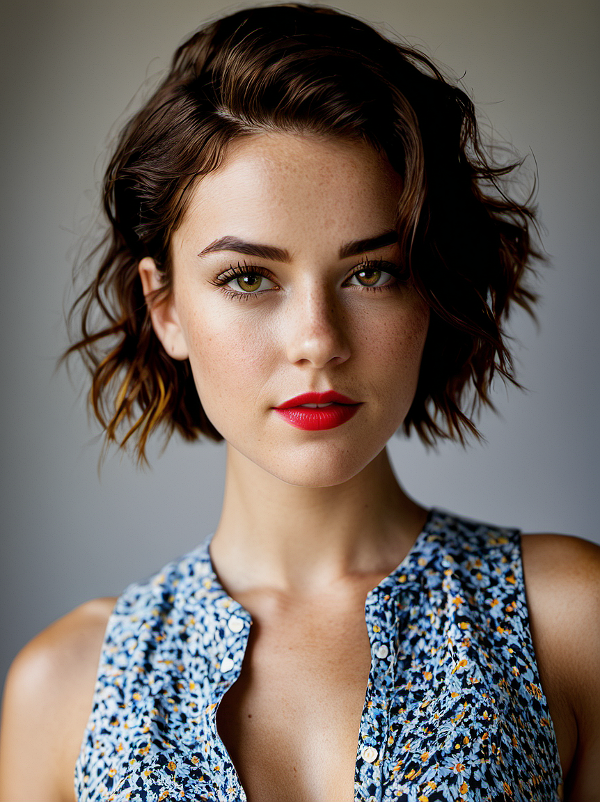 Stable Diffusion prompt: A close-up portrait of a young g...