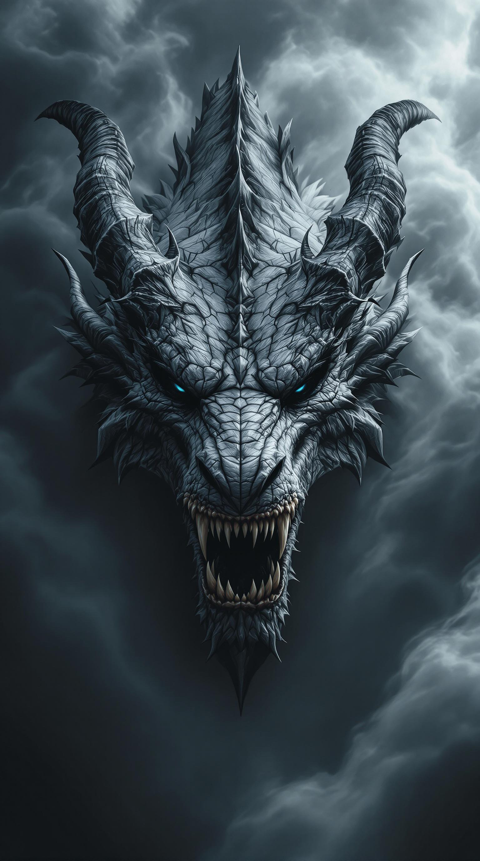 FLUX prompt: The image features a Ultra-realistic fierce dragon... - FLUX