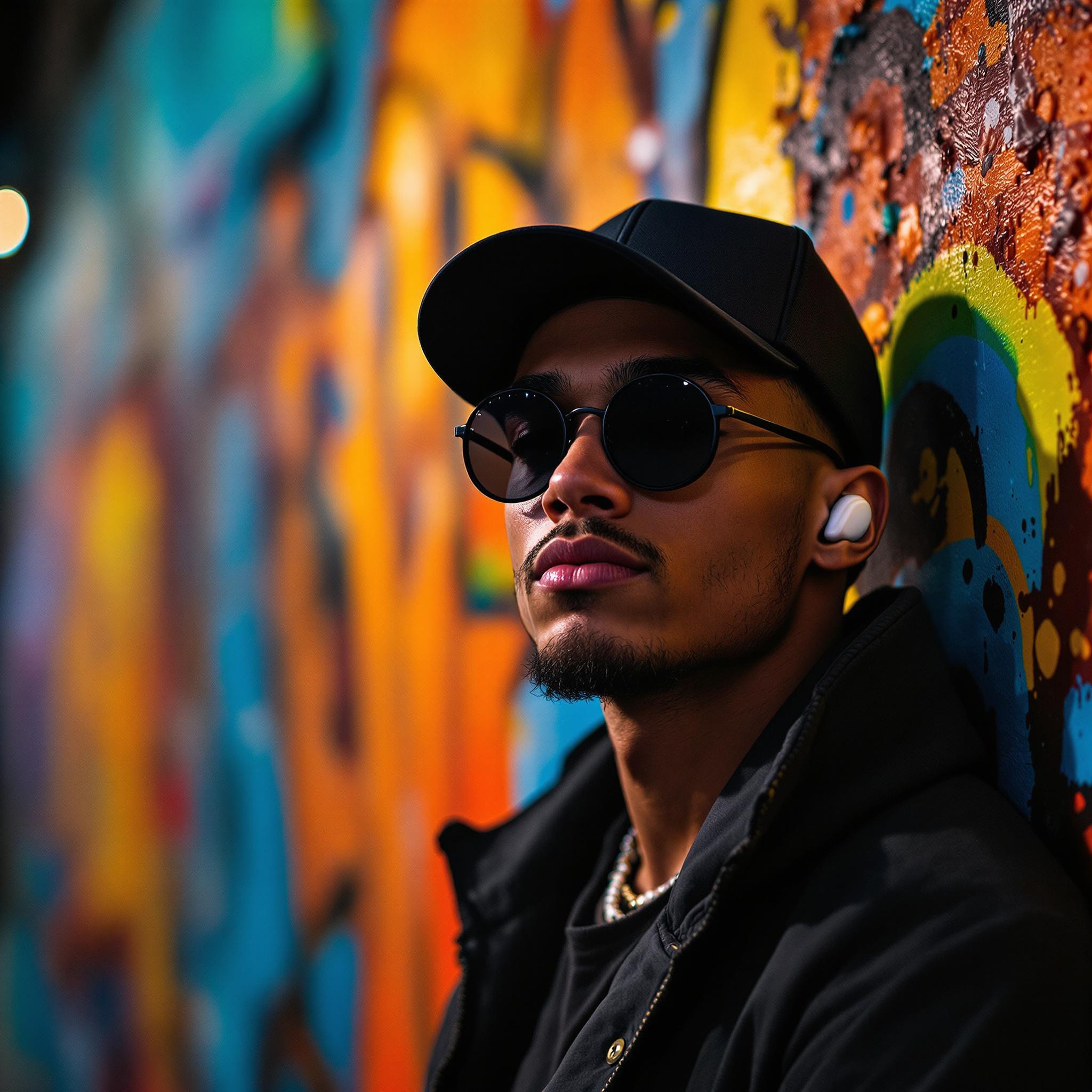 FLUX prompt: Cinematic portrait of a confident young man wearin... - FLUX