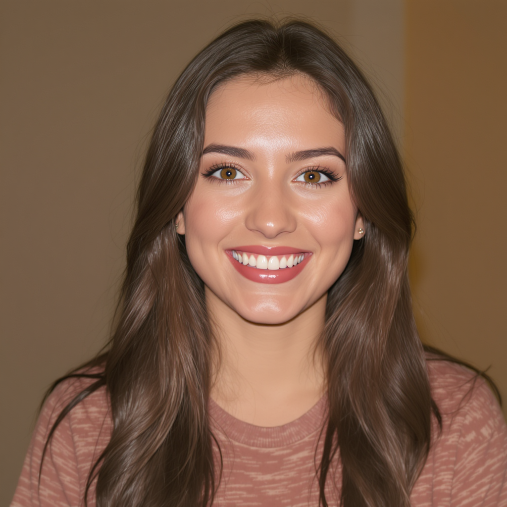 FLUX prompt: A 21 year old woman facial portrait image with stu... - FLUX