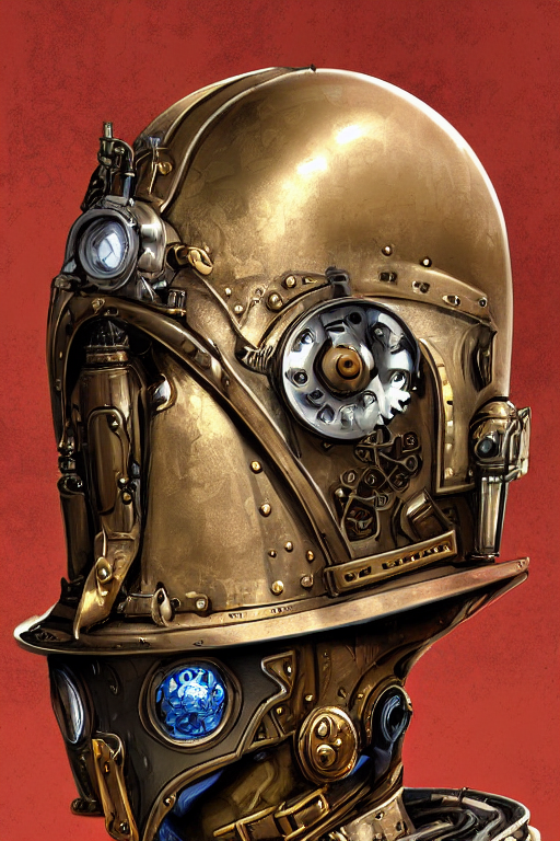 Stable Diffusion prompt: steampunk helmet fantasy art mas...