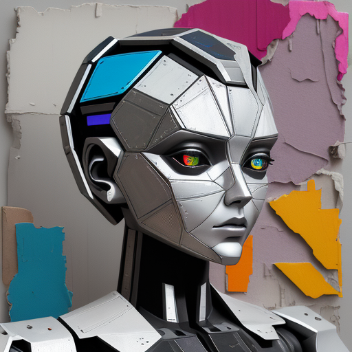 DreamShaper prompt: silver humanoid robot, in the style o...