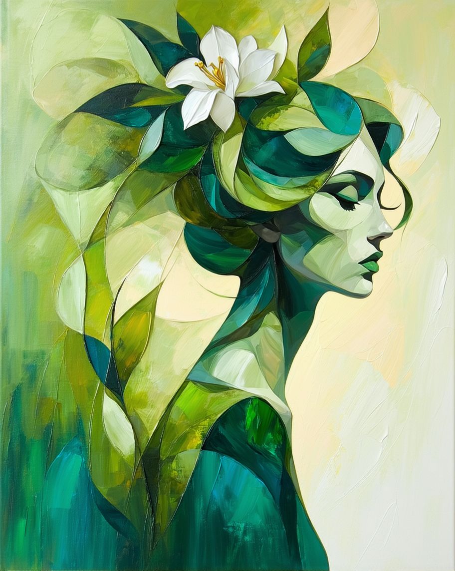 صورة مولدة بالذكاء الاصطناعي: Stable Diffusion prompt: Pintura artística a oleo Uma mulher elegante com ... (نموذج Stable Diffusion - فن مفاهيمي)