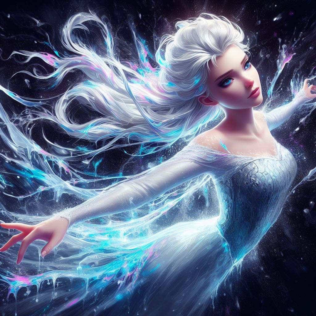 AI generated: DALL·E prompt: realistic oil painting illustration of female mode... (DALL·E - Character Design)