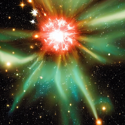 Stable Diffusion prompt: Star explosion