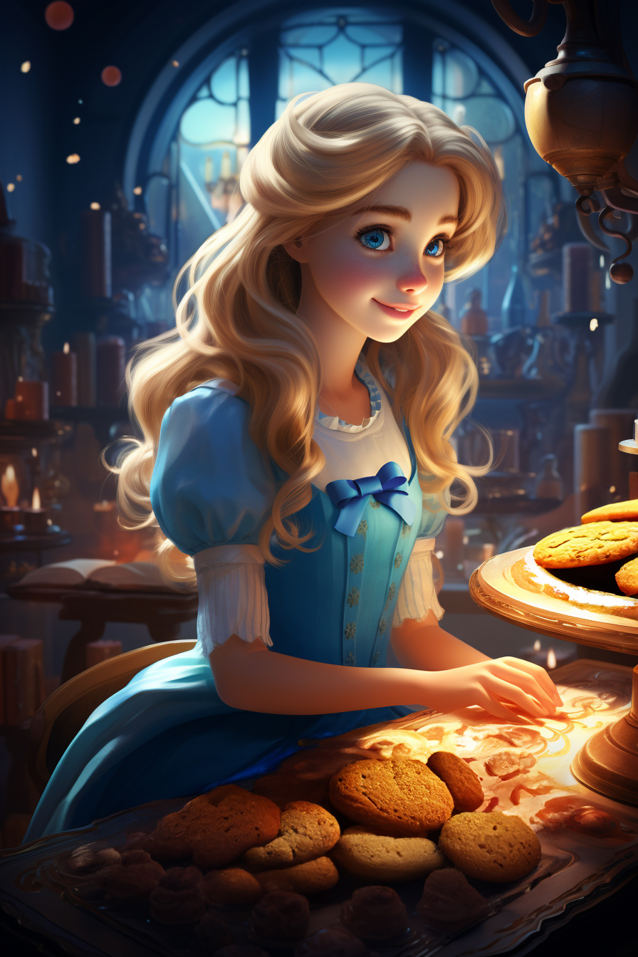 AI generated: Midjourney prompt: cartoon, 2D style, "Alice in Wonderland" to make c... (Midjourney - Character Design)