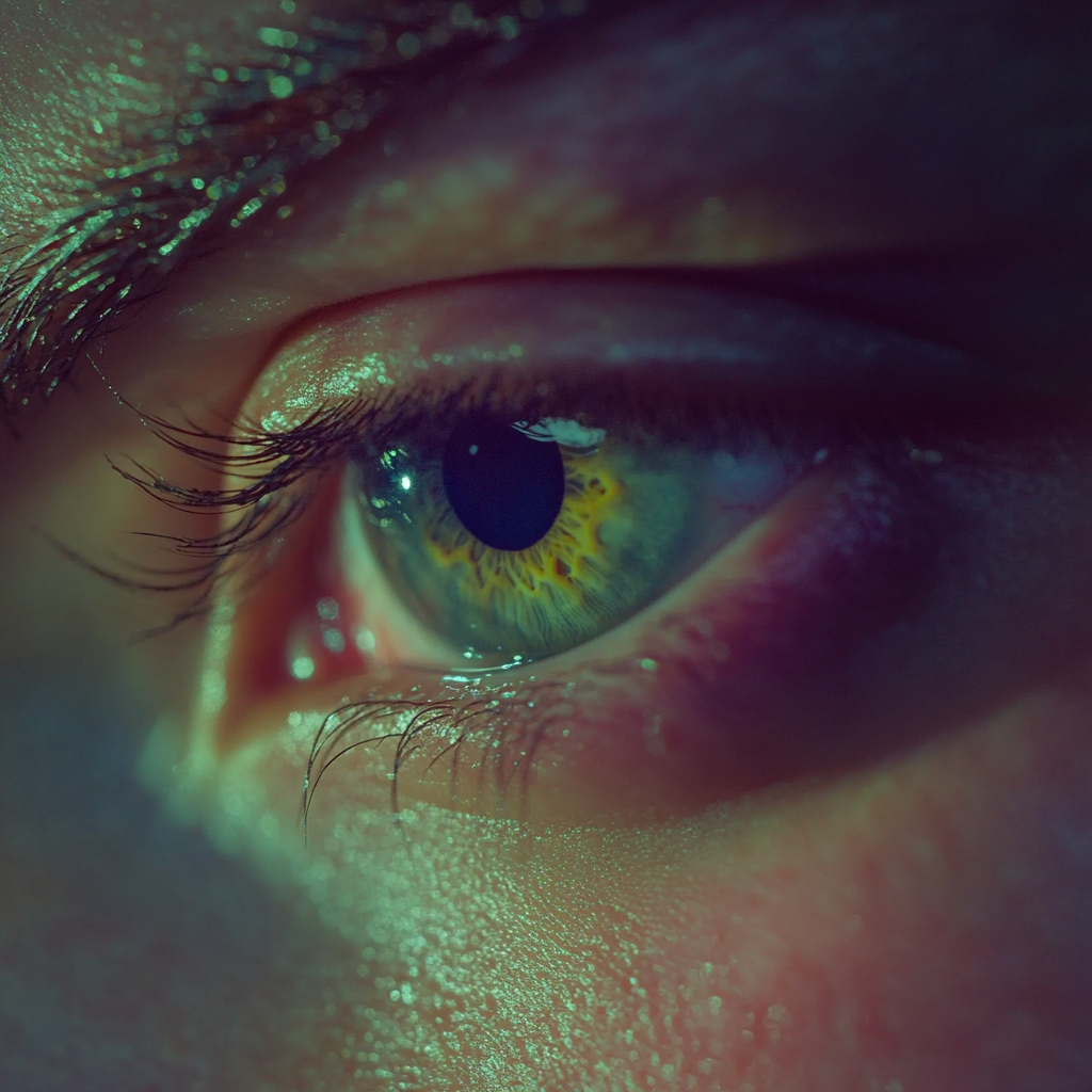AI generated: Midjourney prompt: Macro photography of a super detailed green eye, c... (Midjourney - Photography)