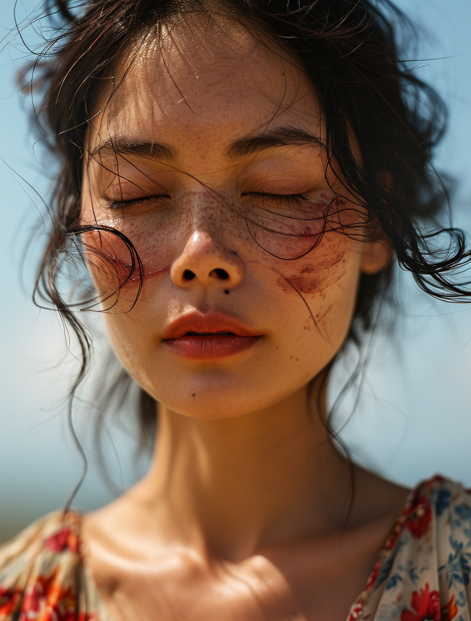 صورة مولدة بالذكاء الاصطناعي: Midjourney prompt: low angle portrait, Ektachrome film still of an As... (نموذج Midjourney - صور شخصية)