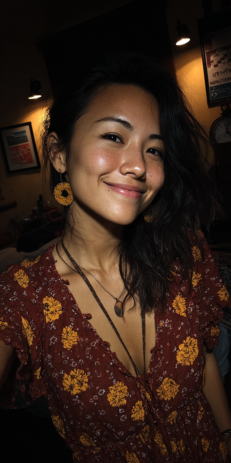 AI generated: Midjourney prompt: Asian woman, mid 20s --no freckles --ar 1:2 --raw ... (Midjourney - Portraits)