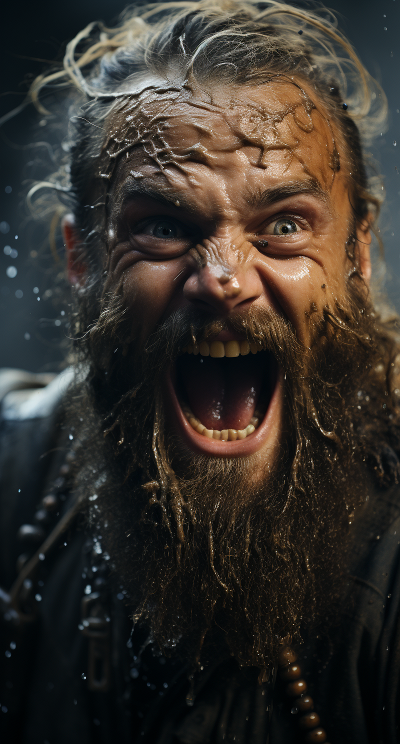 Midjourney prompt: viking movie poster, in the style of dynamic and e... - Midjourney