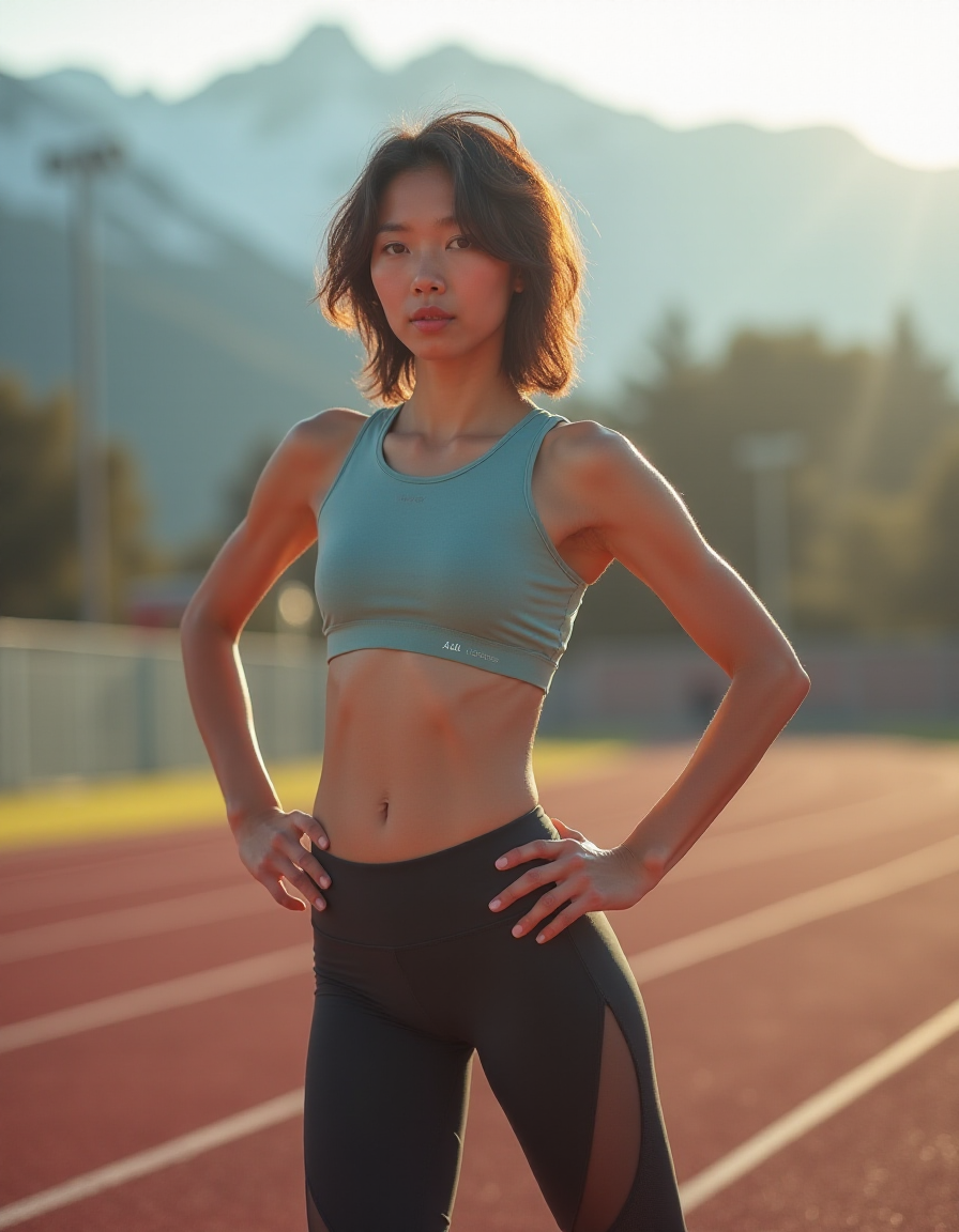 AI generated: FLUX prompt: photo of a 24 year old asian female elegant hostes... (FLUX - Photography)