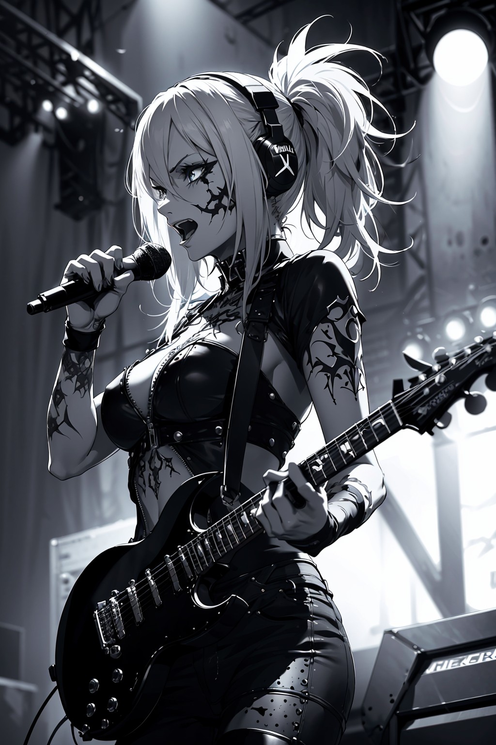 AI generated: Metal Singer (Stable Diffusion - Concept Art)