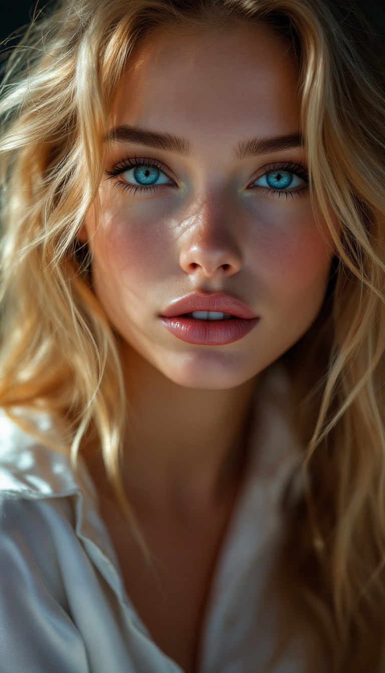 FLUX prompt: "A hyper-realistic photograph capturing a 21-year-... - FLUX