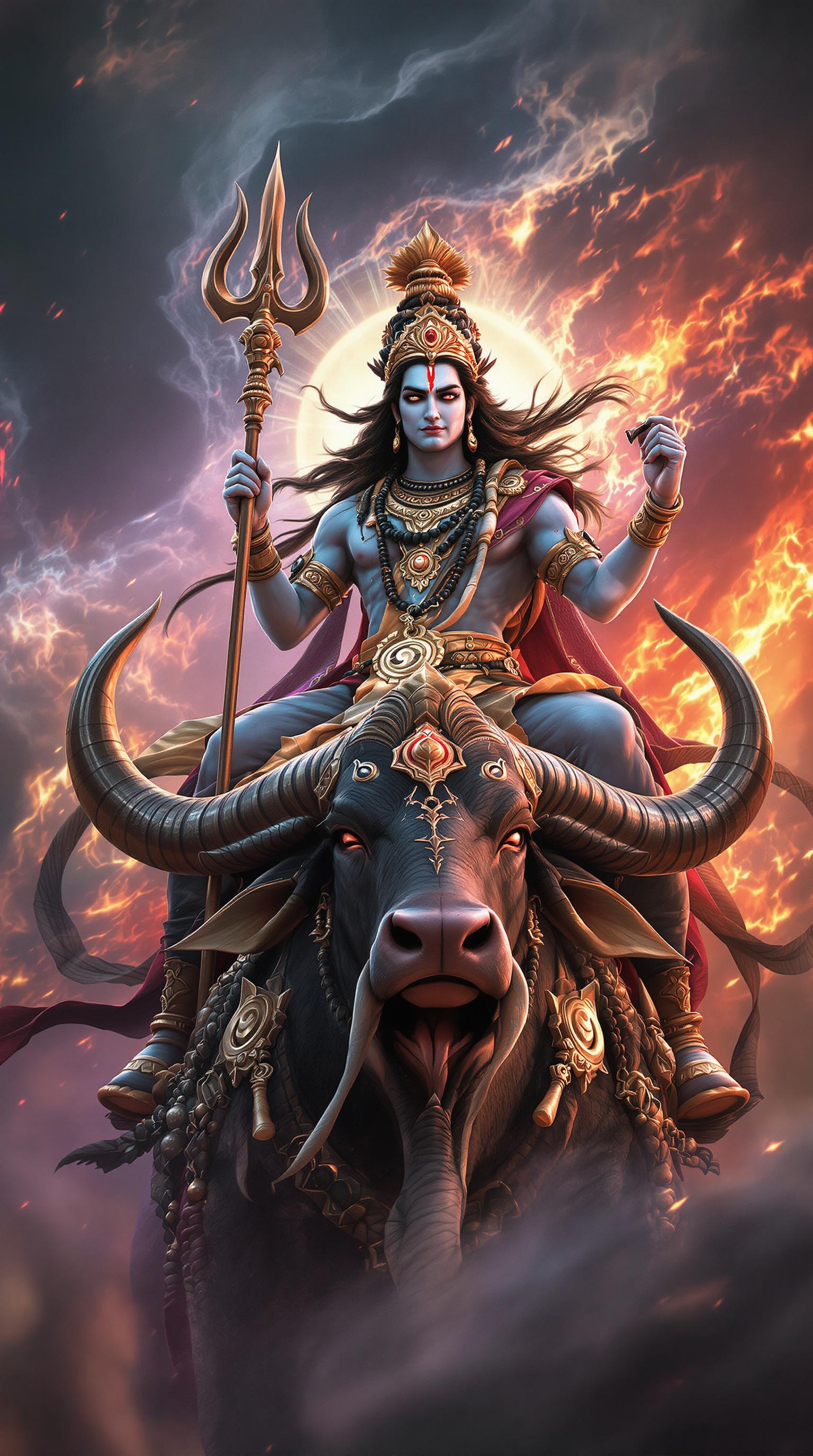 AI generated: FLUX prompt: A Full Body photo shot of a Lord Shiva warrior, ri... (FLUX - Portraits)