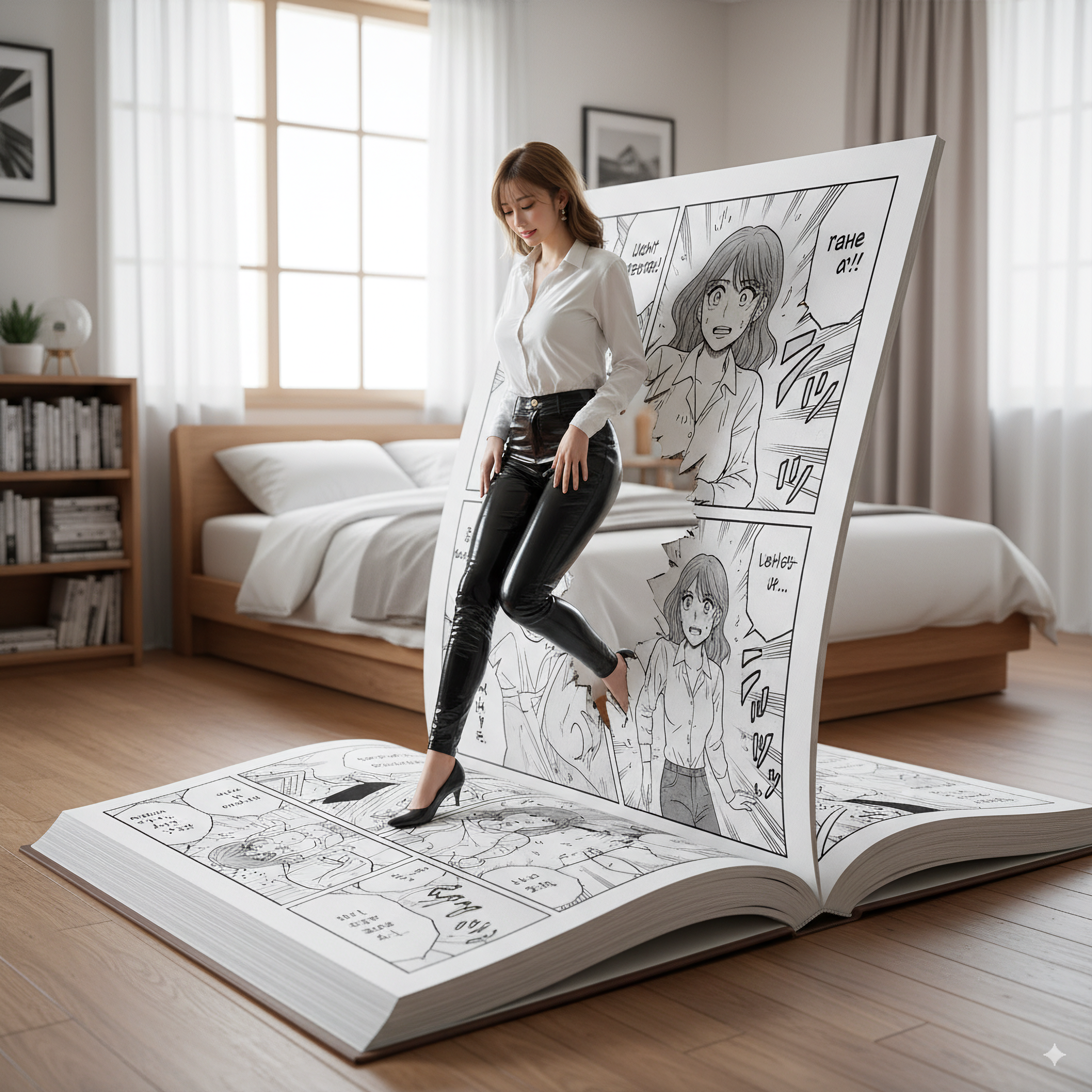 Nano Banana prompt: Ultra-realistic 8K scene of the person in the phot... - Nano Banana